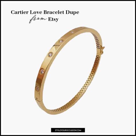 thin cartier dupe love bracelet